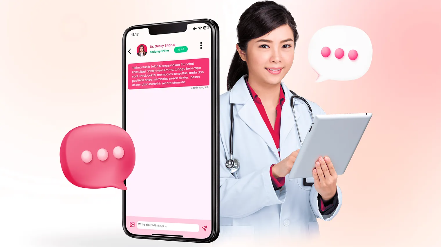 Aplikasi untuk Konsultasi Masalah Kesehatan Perempuan